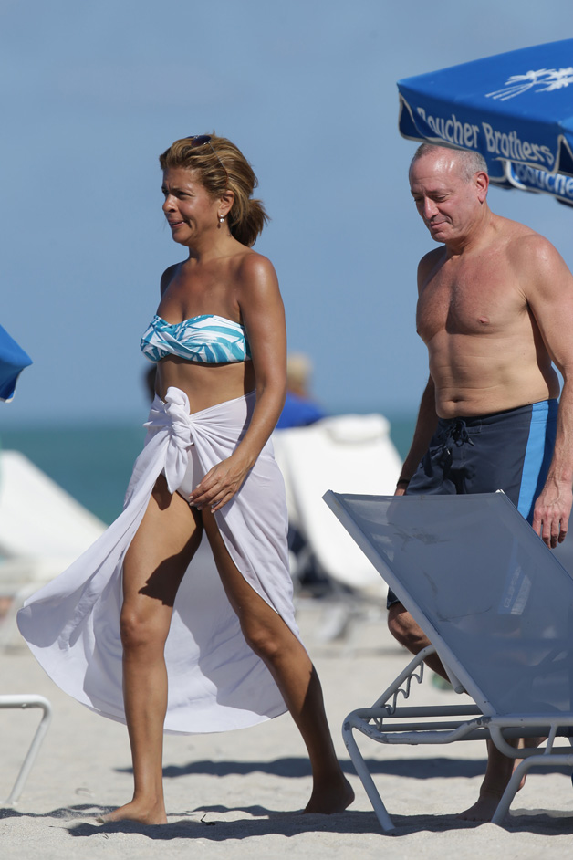 49-year-old Hoda Kotb was spotted showing off her bikini body in Miami over...