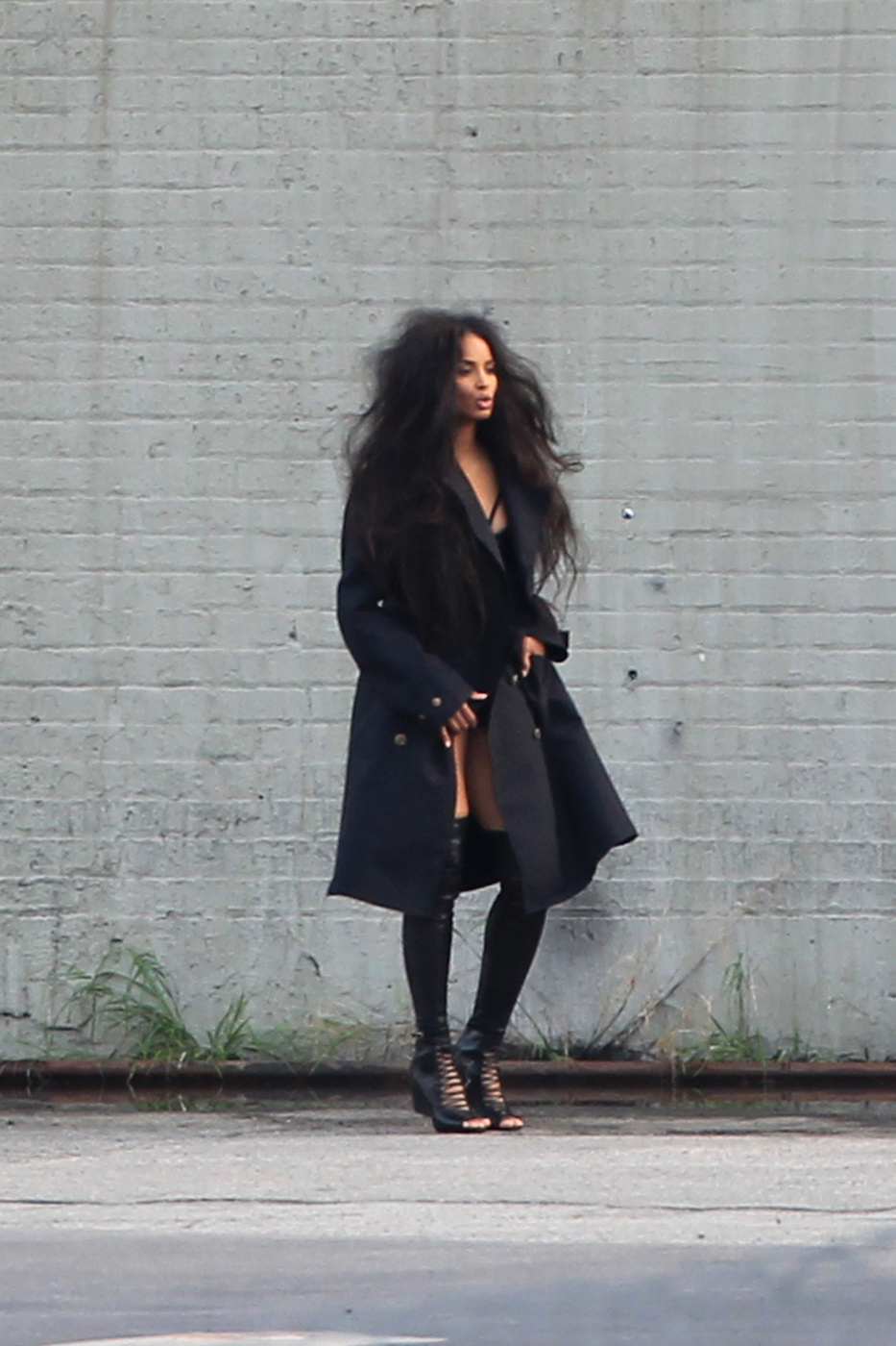 Ciara is seen doing a photo shoot for Vogue Magazine in Los Angeles