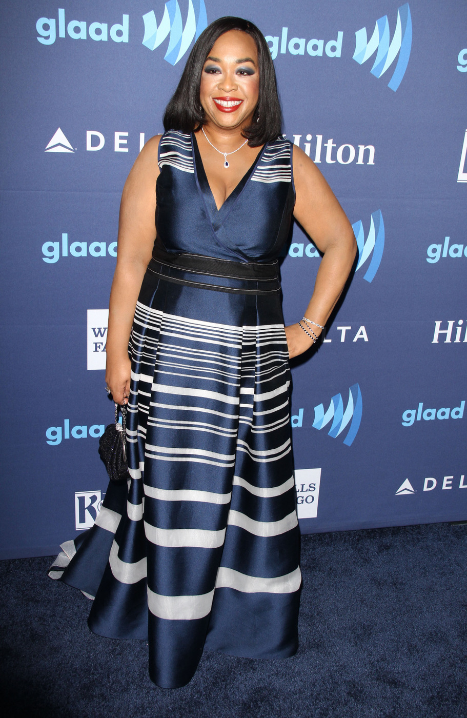 Shonda Rhimes attends The 26th Annual GLAAD Media Awards in LA
