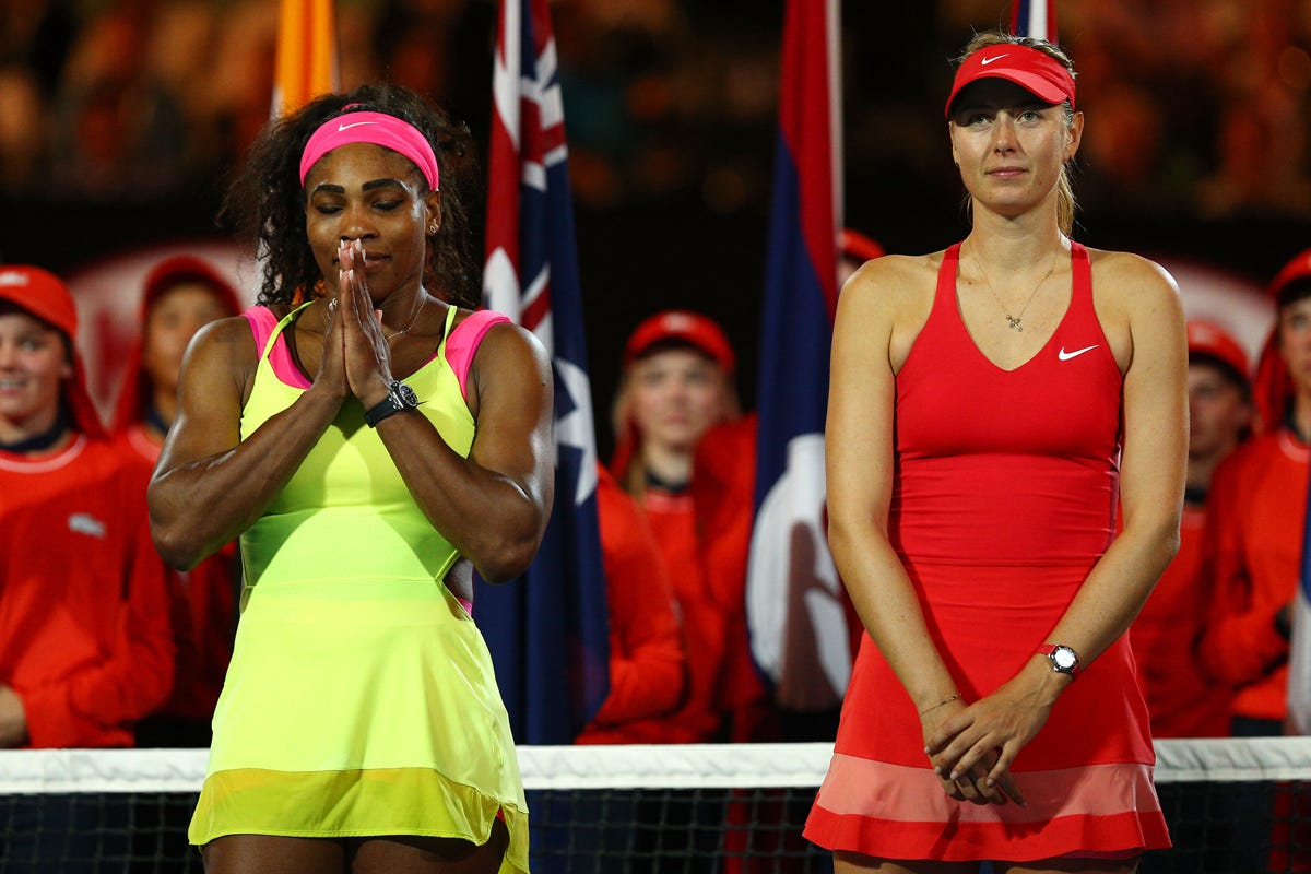 Serena williams trending after Sharapova announces retirement