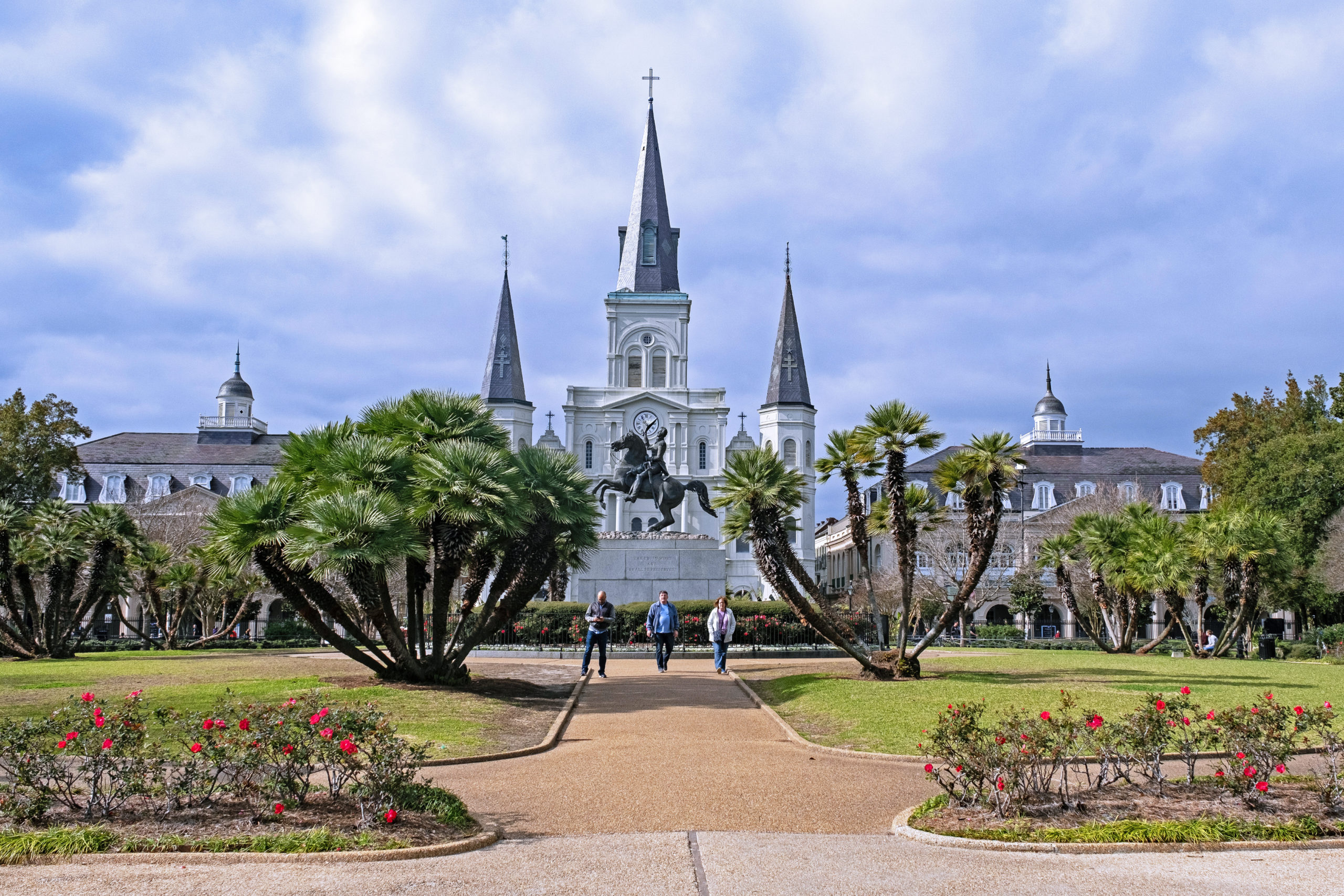 Jackson equestrian statue and St. Louis Cathedral on Jackson Square